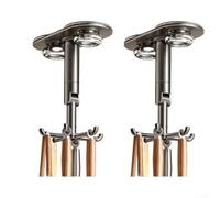 360° Rotating Kitchen Utensil Hook Stainless Steel Six Hooks Wall | Space-saving organizer frees countertop and drawer area easy installation for wall or ceiling suitable for humid