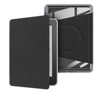 360° Rotating Magnetic Detachable Case with Stand & Auto Wake/Sleep for Paperwhite 10th Generation 6" (2018 Release) - Clear Back Cover, Black