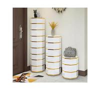 360° Rotating Metal Shoe Rack - Space-Saving Round Tower Minimalist Design Stylish Shoe Storage Cabinet Available in 45/86/127 cm for Home & Entryway