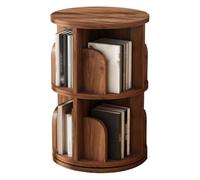 360° Rotating Multi-Layer Bookshelf - Stackable Floor Standing Bookcase with Baffle Ideal Storage Rack for Bedroom Living Room Home Office (67x39cm Color A)