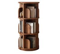 360° Rotating Multi-Layer Bookshelf - Stackable Solid Wood Bookcase Storage Rack for Bedroom Living Room & Home Office (Size: 99x39cm Color: A)