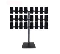 360° Rotating Multi-Layer Cell Phone Stand for Live Streaming & Video Conferencing, Desktop Rack for Up to 10 Devices, Perfect for Group Broadcast Setup