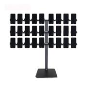 360° Rotating Multi-Layer Cell Phone Stand for Live Streaming & Video Conferencing, Desktop Rack for Up to 10 Devices, Perfect for Group Broadcast Setup