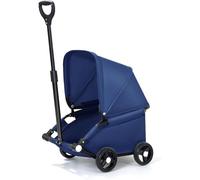 360° Rotating Pet Stroller, Waterproof Dog Pram with UV Protection, Tool-Free Assembly, Lightweight 4-Wheel Animal Cart for Small/Medium Dogs & Cats, Ideal for Travel & Walks