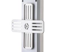 360° Rotating Power Strip Holder - Adjustable Angle Self Adhesive Under The | Desk, Without Drill Socket, Surge Protection, Organizer Holder, Extension Management