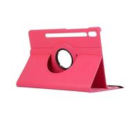 360 Rotating PU Leather Stand Cover Suitable For Samsung Galaxy Tab S10 FE 10.9inch SM-X520 X526B 2025 Tablet Case(Rose red)