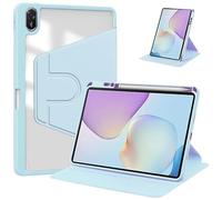 360° Rotating PU Leather Tablet Case Suitable For Huawei MatePad 11.5 TXZ-W09 11.5" 2025 Stand Cover With Pencil Slot(Sky blue)