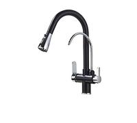 360° Rotating Purified Kitchen Faucet Deck Mounted Water Filter Tap for Hot & Cold Water Easy Installation Stylish Gray Design