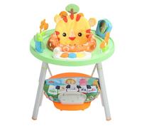 360 Rotating Seat Baby Jumper, Interactive Play Center Table with Light Music, Detachable Educational Learning Toys, Convertible Dinner Plate for Toddler Eating Drawing Home