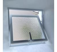 360° Rotating Shed Window with Tempered Glass, Turn Handle Aluminium Window for Bathroom/Garden Rooms, Household/Playhouse Replacement Window(White,14x20in/35x50cm)