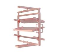 360° Rotating Shoe Rack, Adjustable Aluminum Alloy Cabinet, 8-Tier Large Capacity Vertical Storage Organizer, Space-Saving Pull-Out Design