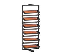 360° Rotating Shoe Rack, Adjustable Multi-Layer Pull-Out Cabinet, Space-Saving 11-Tier Storage Shelf for Home Organization