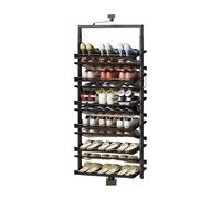 360° Rotating Shoe Rack, Height-Adjustable Double-Sided Storage Shelf, Pull-Out Cabinet for 12 Pairs, Space-Saving Organizer