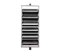 360° Rotating Shoe Rack, Height-Adjustable Pull-Out Cabinet, Space-Saving Aluminum Alloy Organizer, 9-Tier Vertical Storage for Shoes and Boots