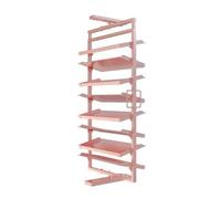 360° Rotating Shoe Rack, Large Capacity Aluminum Alloy Shoe Cabinet, Height-Adjustable 9-Tier Vertical Storage Organizer for Home, Space-Saving Design