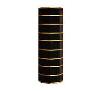 360° Rotating Shoe Rack nizer - Modern Round Octagon Storage Tower, Metal Shoe Shelf for Entryway & Hallway, Space-Saving Corner Solution, Black Gold Finish, 1 Piece