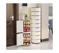 360° Rotating Shoe Rack - Space-Saving Vertical Storage for Small Spaces - Modern Round Shoe nizer for Entryway & Closet - Simple Design, Perfect for Hallway
