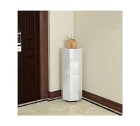 360° Rotating Shoe Rack Tower - 3/6/9 Tier Metal Shoe Cabinet Space-Saving Round Stand for Entryway - White (34 * 86cm/14 * 34in)