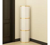 360° Rotating Shoe Rack Tower Cabinet Organizer with Swivel Storage Multi Functional Octagon Round Design for Home Closet