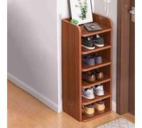 360° Rotating Shoe Rack, Vertical Shoe nizer, Floor Shoe Storage, Modern Simple Design for Narrow Shoes, Red Color, 88cm/34.6in - Space-Saving Solution