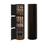 360° Rotating Shoe Rack Vertical Shoe nizer for Small Spaces Lazy Susan Design Adjustable Height 45/86/127/169/210 cm Perfect for Hallway Living Room Shoe Storage Solution.