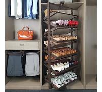 360° Rotating Shoe Rack, Vertical Shoe nizer with 15 Shelves, Independent Storage Solution for Entryway, Living Room, Hallway - Space-Saving Shoe Storage.