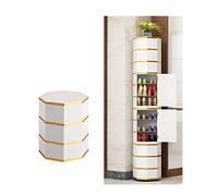 360° Rotating Shoe Rack Vertical Space-Saving ShoeDIY Corner Shoe Tower Portable Shoe Storage for Entryway Stylish and Efficient Shoe Cabinet