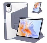 360 Rotating Smart Tablet Cover Suitable For Xiaomi Redmi Pad 2 11inch 2025 Hard Transparent Acrylic With Pen Holder Case(Lavender)