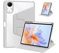 360 Rotating Smart Tablet Cover Suitable For Xiaomi Redmi Pad 2 11inch 2025 Hard Transparent Acrylic With Pen Holder Case(Grey)