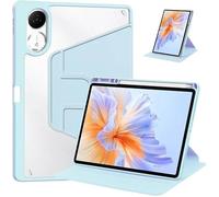 360 Rotating Smart Tablet Cover Suitable For Xiaomi Redmi Pad 2 11inch 2025 Hard Transparent Acrylic With Pen Holder Case(Sky blue)