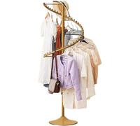 360° Rotating Spiral Clothes Hanger - Freestanding Metal Garment Rack nizer for Efficient Clothing Storage, Space-Saving Design for Corner Use
