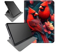 360° Rotating Stand Case for iPad Air 3 2019 and iPad Pro 10.5 Inch 2017- Smart Protective Cover with Auto Wake/Sleep,Full-Body Kickstand Case,Red Cardinal Birds