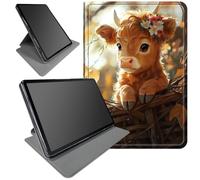 360° Rotating Stand Case for iPad Pro 13-inch (2024/2025/2026)- Smart Protective Cover with Auto Wake/Sleep,Full-Body Kickstand Case,Autumn Flower Basket Calf