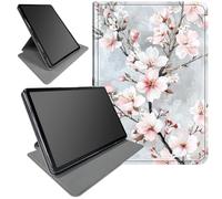 360° Rotating Stand Case for Samsung Galaxy Tab A9 Plus 10.9" Case 2023-2026/A11 Plus- Smart Protective Cover with Auto Wake/Sleep,Full-Body Kickstand Case,Light Pink and White Cherry Blossoms