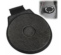 360 Rotating Swivel Car Seat Cushion, Non Slip Swivel Auto Turntable Pad for Easy Entry, Breathable Revolving Chair Mat, Universal Fit for Seniors, Black