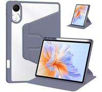 360° Rotating Tablet Case Suitable For Huawei Honor Pad V9 11.5inch ROL-W00/W10 2024 Auto-sleep/Wake Up Function Stand Cover(Purple)