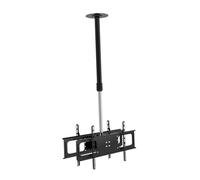 360° Rotating Tilt TV Mount - Adjustable Double-Sided Ceiling Bracket for 32-70" TVs Height Adjustable Rotatable Stand for Optimal Viewing Angle