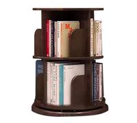 360° Rotating Tower Bookshelf, 2/3/4/5/6 Tier Space-Saving Display Rack for Living Room & Bedroom (50 x 66 cm), Elegant Book & Decor nizer