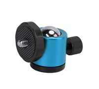 360° Rotating Tripod Ball Head with Aluminium Alloy, Universal for SLR Camera, Tripod (Blue)
