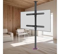 360° Rotating TV Stand Mount for LCD TVs, Fits 32-75 Inch Screens, Adjustable Height & Angle, Max Weight 45.5 kg, Suitable for 2.0-2.95M Ceilings