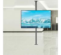 360° Rotating TV Wall Mount & Floor Stand for 32-75" TVs Adjustable Height Heavy-Duty Swivel Base Fits LED LCD Plasma Perfect for Home Theater & Living Room