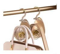 360 Rotating Wide Curve Hook for Bags Hats Ties and Clothes Storage Shelf Smooth Curve No Trace Design Extra-Wide Slot Removable Scent Box Sturdy PC+ABS 5kg Load 8.4x4.9x17.5cm 1 o(G)