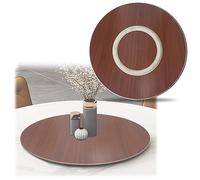 360º Rotating Wooden Serving Platter Round Lazy Susan Tray for Dining Table Perfect for Easy Food Sharing - Available in 50 60 70 80 90 100 cm Sizes