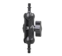 360 Rotation 1 / 4inch Double Male Thread Adapter for Studio Lights Smartphone Clamp Portable Sports Camera Accessory Aluminum Alloy Camera Screw Adapter