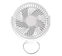360 Rotation 7-Inch USB Rechargeable 4000mAh Desk Hanging Fan 4 Speed Ceiling Fan For Camping Tent Outdoor School Home Usb Rechargeable Small