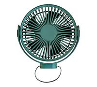 360 Rotation 7-Inch USB Rechargeable 4000mAh Desk Hanging Fan 4 Speed Ceiling Fan For Camping Tent Outdoor School Home Usb Rechargeable Small
