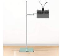 360° Rotation Floor Height and Angle Adjustable Ergonomic Book Holder,for Textbooks,Music Books,Tablet,Cook Recipe,Lightweight Aluminum Book Holder,Black