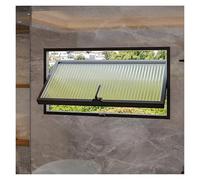 360° Rotation Flush Mount Window, Rectangular Flipable Ventilate Hopper Window for Basement, Sheds, Cabins, Tiny Homes