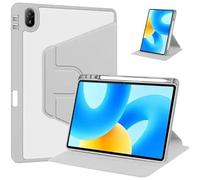 360 Rotation Hard Stand Case Suitable For Huawei Matepad 11.5S 2025 SLG-W10/W50 11.5inch With Pen Holder Clear Acrylic Cover(Grey)
