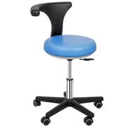 360° Rotation Mobile Dental Stool Medical Assistant Nurse Chair Blue